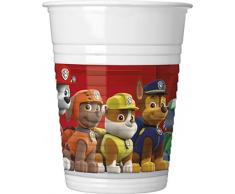 Vasos de plástico 200 ml, Paw Patrol-Ready For Action, 8 unidades, multicolor