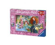 Ravensburger - Puzzle 2 x 12, Disney Princess (07620)