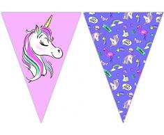 Procos Disney Minnie Mouse-Guirnalda de Papel, diseño de Unicornio, Color Rosa, Lila. (90331)