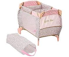 HAUCK d90186 – Little Diva muñecas de cuna de viaje, color rosa/oro , color/modelo surtido