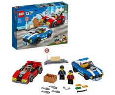 LEGO City Police - Policía: Arresto en la Autopista, Set de Construcción Inspirado en la Serie de Televisión, Incluye 2 Personajes, un Coche de Policía de Juguete (60242)