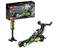LEGO Technic - Dragster, Juguete de Construcción de Coche de Carreras con Motor Pull-back, Set 2 en 1 (42103)