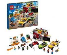 LEGO City Turbo Wheels - Taller de Tuneo, Juguete de Construcción con Vario Vehículos y 7 Minifiguras de la Serie de Televisión, Recomendado a Partir de 6 Años (60258)