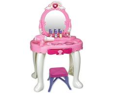 TEOREMA- Espejo Luminoso con Maquillaje y secador de Pelo con batería para niños, Color Rosa (66903)