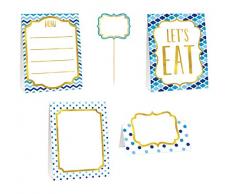 Amscan – 281001 azul bufé Kit de decoración de