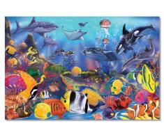 Melissa & Doug- Underwater Floor Puzzle Rompecabezas de Piso Bajo el Agua, Multicolor (427)