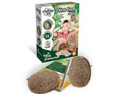 Science4you Starter Kit Huevos de Dinos - Juego de Arqueologia, Kit de Excavación con 2 Huevos de Dinosaurio - Juego de Paleontología con Pequeños Dinos, Juguete Educativo para Niños 5 6 7 8 9 Años