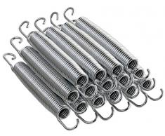 Upper Bounce Muelles / Resortes Robustos Galvanizado para Cama Elástica Trampolin - 19.0 cm - Set de 15 Piezas