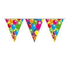 Folat - Globos Bandera para Cumpleaños Fiesta Decoración - 10 Metros - Multicolor