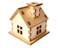 Hess Holzspielzeug 14101-Juego Artesanal ahumadero 15 Piezas, de Madera de Abedul para armar, decoración para el Tiempo de Adviento y Navidad de los Erzgebirge, Color Wood Colour (40101)