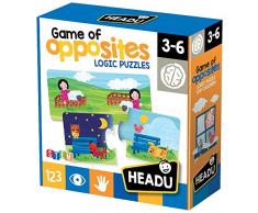 Headu Headu-IT20805 Puzzle 1041738-Game of Opposites-Juego Educativo Infantil lógica Stem, Multicolor (IT20805)
