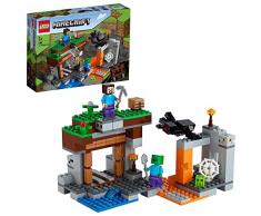 LEGO 21166 Minecraft La Mina Abandonada, Juguete de Construcción para Niños de 7 Años o Más, Juego de Acción con Ladrillos, Araña, Zombie y Slime