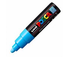 uni-ball 181353 Uni POSCA - Rotulador con punta redonda ancha, color azul claro