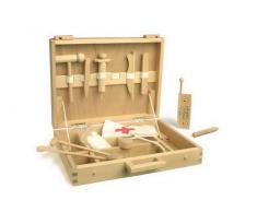 small foot company 4602 - Maletín de Médico de Juguete (Madera)