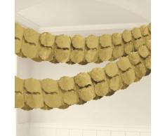 Amscan International - 20055 - 19 - 55 3,65 m oro guirnalda de papel
