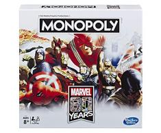 Monopoly - Juego de Mesa Monopoly de Marvel 80 años Comics