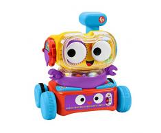 Fisher-Price - Tino Robottino 4 en 1, Juguete Educativo con tecnología Smart Stages con más de 120 Sonidos, edición Italiana, Juguete para niños 6 + Meses, HDJ16