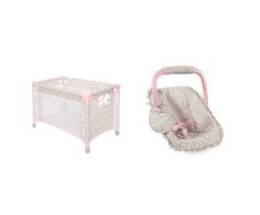 La Nina- Cama DE Viaje Violeta (53X32X32 CM) muñecas, Multicolor (Diset 65072) & Maxi Cosi Violeta (43X34X25 CM) muñecas, Multicolor (Diset 65073)