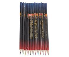 Export.CM 097233 FC Barcelona - Juego de 12 bolígrafos de Colores, Multicolor