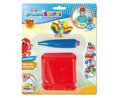 CRAZE- Cuentas de fusibles Fuse Beads Splash BEADYS Pin único con Almohadilla de Recogida Pinzas de Agarre 11157, Multicolor