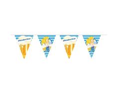 Folat- Guirnalda del empavesado de la Jarra de Cerveza Oktoberfest-10 m, Multicolor (61495)