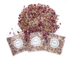 Carehabi Confeti De Boda Natural Que Arroja Pétalos De Flores Secas, 12 Paquetes De Confeti De Pétalos De Rosa Biodegradable para Decoración De Fiesta De Boda