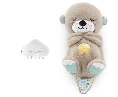 Fisher-Price Nube Relajante Juguete para Cuna (Mattel GJD44) & Nutria Hora de Dormir - Peluche Musical - con Movimiento, Sonidos y Luces Relajantes - Regalo para Bebés de 0+ Meses (FXC66)