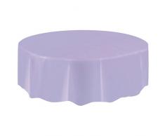 Mantel de Plástico Redondo - 2,13 m - Lavanda