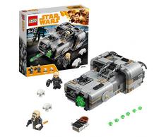 LEGO Star Wars - Speeder Terrestre de Moloch, Juguete de La Guerra de las Galaxias de Construcción para Revivir las Aventuras de Han Solo, Incluye Minifiguras y Figuras de Perros de Caza (75210)