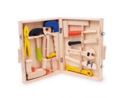 Small Foot Company 2079 - Caja de herramientas en madera Lino [Importado de Alemania]