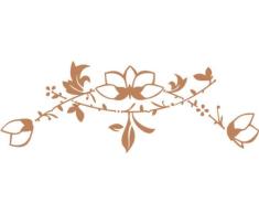 INDIGOS 4051095584797 - Adhesivo decorativo para pared (vinilo, 60 x 10 x 10 cm), color marrón
