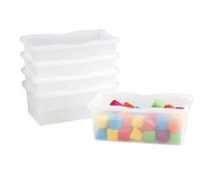 Nathan nathan363074 Transparente bandejas (tamaño pequeño, 5 Unidades)