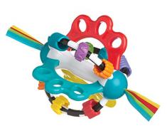 Playgro Pelota Sonajero, Sin BPA, Desde los 6 Meses, Explor-a-Ball, Multicolor, 40122
