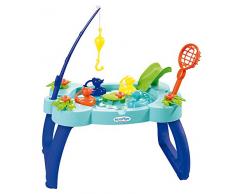 Juguetes Ecoiffier - 4610 - Mesa de pesca de patos - Juego de exterior para niños - A partir de 18 meses - Fabricado en Francia, multicolor