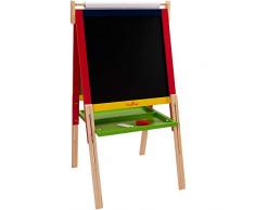 Globo Juguetes Globo 37345 – 55 x 106 x 55 cm Legnoland de Madera Pizarra con Altura Ajustable