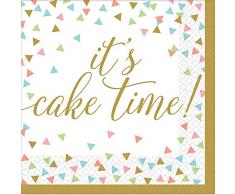 Amscan International – 711926 servilletas almuerzo mdct-printedln MD ct confeti diversión