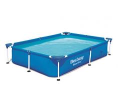Bestway Steel ProPool 221x150x43 cm, Stahlrahmenpool Piscina Desmontable Tubular Infantil Color Azul 56401