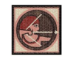 Cuit - Horóscopo de mosaico (20 x 20 cm), diseño de Sagitario