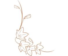 INDIGOS 4051095761587 - Adhesivo decorativo para pared (vinilo, 60 x 10 x 10 cm), color marrón