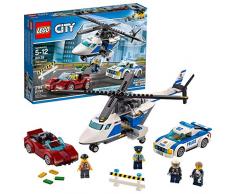 LEGO City Police - Persecución por la Autopista, Set de Construcción de Policia, Incluye Helicóptero y Coche Deportivo de Juguete (60138)