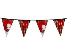 Boland BOL72350 - Guirnalda plastificada, diseño de Payaso, 30 cm x 6 m