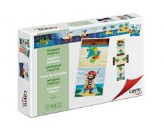 Juguetes Cayro - Puzzle Domino Reversible, con diseño de Piratas, 21 x 15 x 4 cm