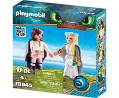 PLAYMOBIL- HIPO y Astrid Juguete, Multicolor, Dimensions: 14.2 x 14.2 x 4.1 cm(LXWXH) (geobra Brandstätter 70045)