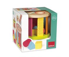 Goula- Tambor, juguete para bebé, Color azul, rojo y amarillo, (Diset 53455) , color/modelo surtido