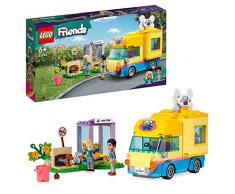 LEGO 41741 Friends Furgoneta de Rescate Canino, Juguete Educativo de Animales para Niñas y Niños de 6 Años o Más con Perrito Pickle, Regalo Cumpleaños, Personajes 2023