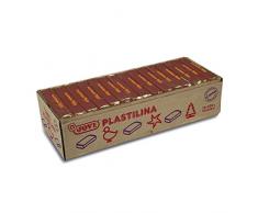 Jovi - Caja de plastilina, 15 pastillas 350 gr, color marrón (7209)