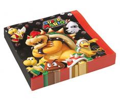 amscan Super Mario - Servilletas de Papel, 9901538