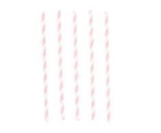 amscan 9903035 Be a Mermaid - Pajitas de Papel (12 Unidades), Color Blanco y Azul