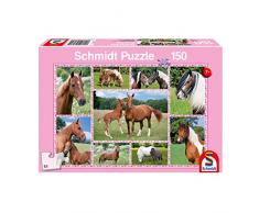 Schmidt Spiele Puzzle 56269 Caballos Träume, niño Rompecabezas, de 150 Piezas