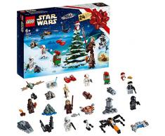 LEGO Star Wars - Calendario de Adviento 2019, Set de Cuenta Atrás para Navidad con 24 Juguetes de Construcción, Incluye 6 Minifiguras y 4 Droides (75245)